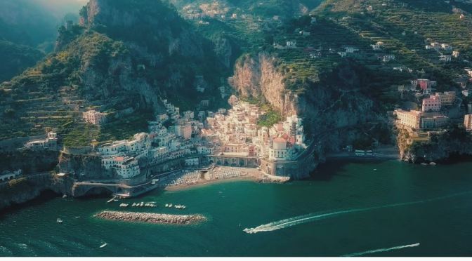 Aerial Views: The Amalfi Coast, Campania, Italy (4K)