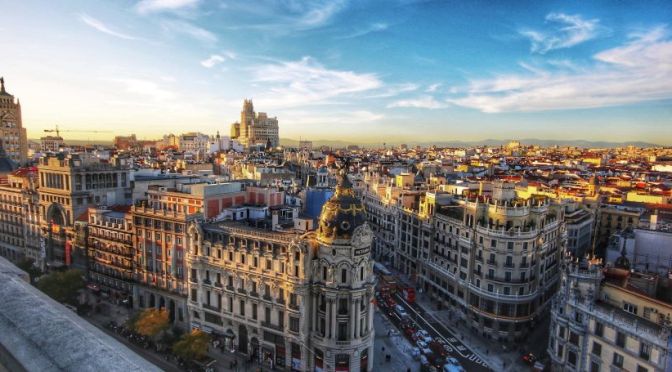 Aerial Views: Madrid – Central Spain (4K Video)