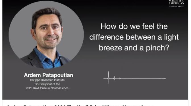 Neuroscience: Ardem Patapoutian On Human Sense Of Touch (Podcast)