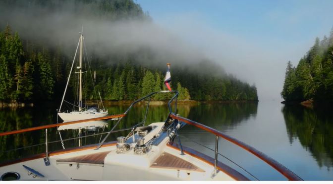 Sailing Views: Bottleneck Inlet In British Columbia