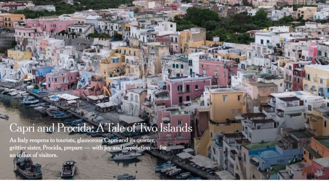 Italian Islands: Capri & Procida Open To Tourists