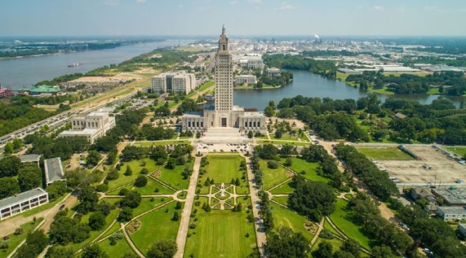 Aerial Views: Baton Rouge – Southeast Louisiana (4K)