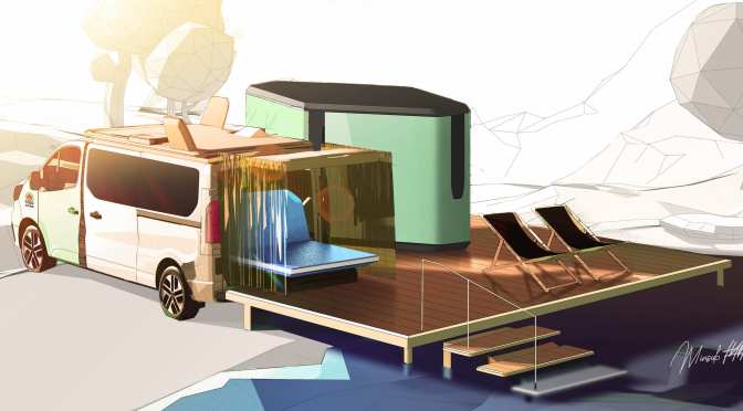 Concept Camper Vans: Renault Electric ‘2022 Hippie Caviar Hotel’ (Video)