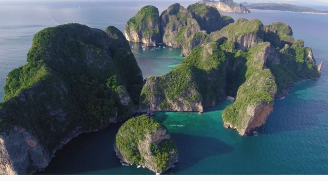 Aerial Views: Phi Phi Islands, Thailand (4K)