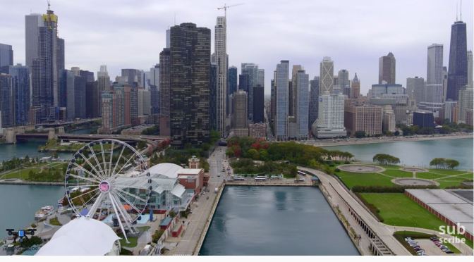 Aerial City Views: Chicago In Northeast Illinois (4K)