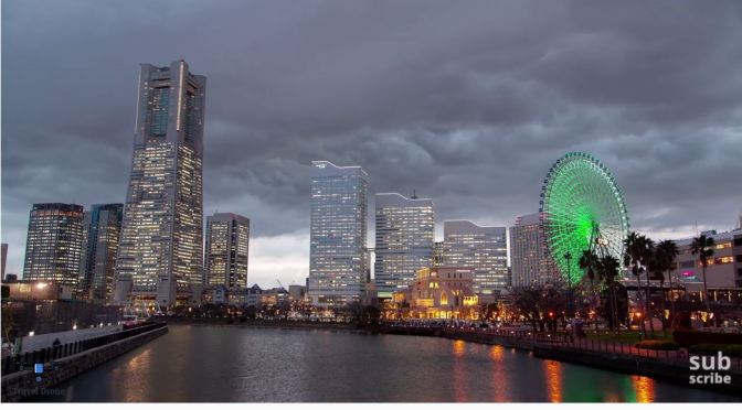 Aerial Views: Yokohama – Southern Japan (4K)