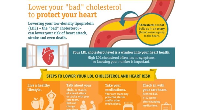 Infographics: Lowering LDL “BAD” Cholesterol