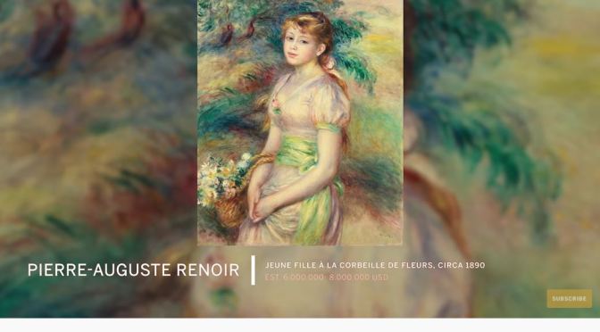 Art History: Auguste Renoir’s ‘Jeune Fille’