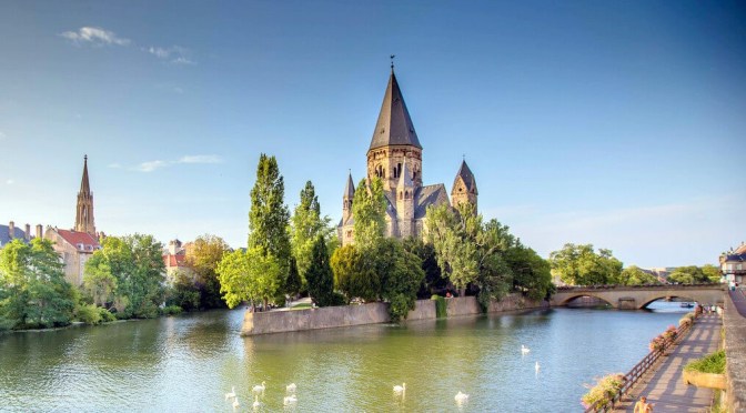 Walking Tour: Metz In Northeastern France (4K)