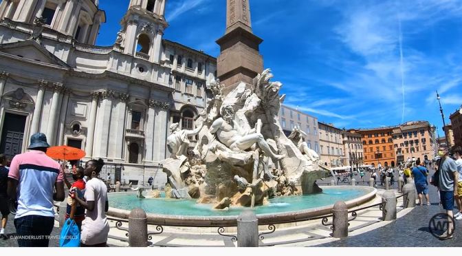 Rome Walks: The Piazza Navona To Pantheon (4K)
