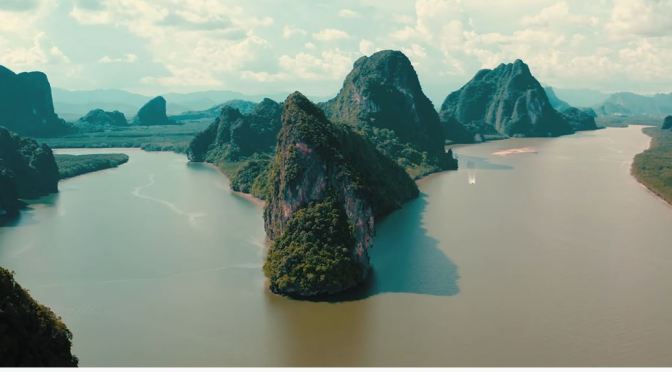 Aerial Views: Phang Nga Bay In Thailand (4K)