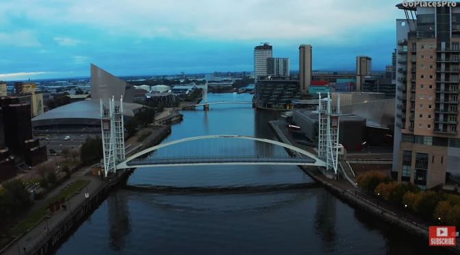 Aerial Views: Manchester – Northwest England (4K)