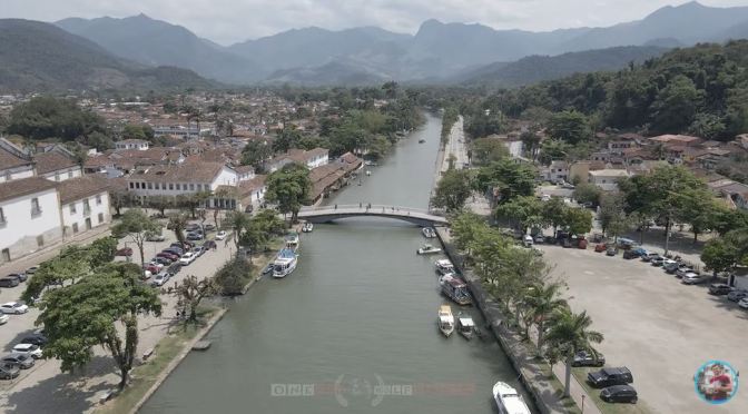Aerial City Views: Paraty In Southeastern Brazil (4K)