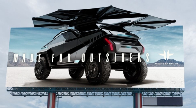 Design: ‘Thundertruck’ Solar Batwing EV Truck