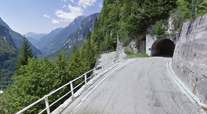 Motorcycle Views: Sella Nevea Pass In Italy (4K)