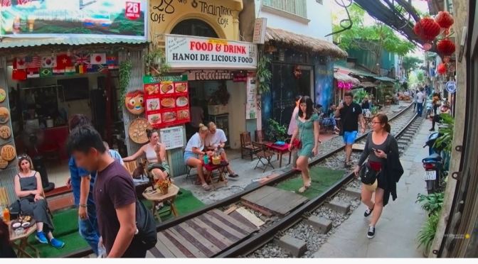 Views: ‘Train Street’ In Old Quarter Hanoi, Vietnam