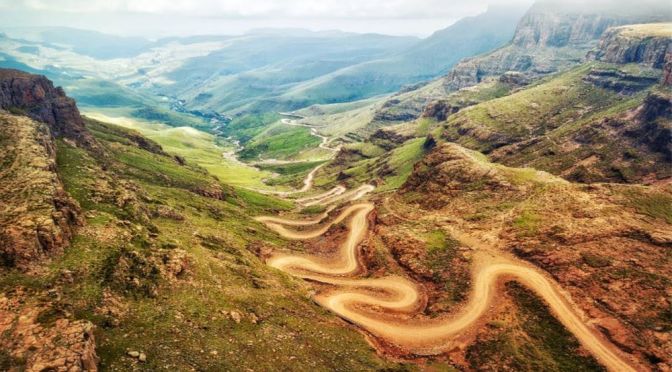 Mountain Road Views: The Sani Pass In South Africa