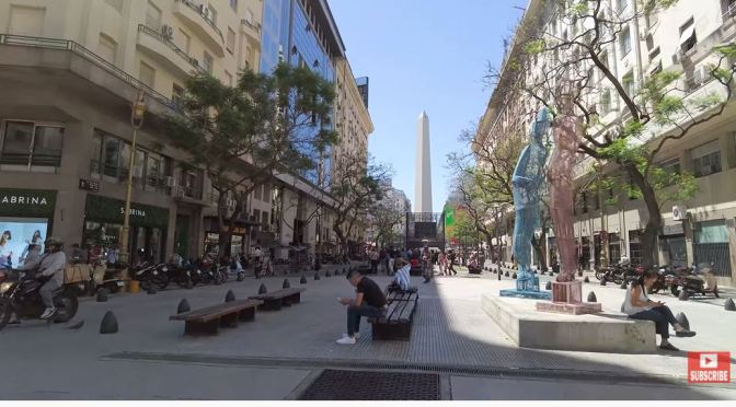 Walks: Plaza Lavalle In Buenos Aires, Argentina