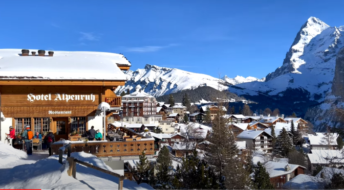 Winter Walks: Mürren In Alpine Switzerland (4K)