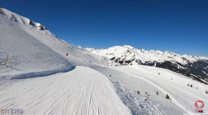 Alpine Skiing: Blue Pistes In Bad Gastein, Austria (4K)