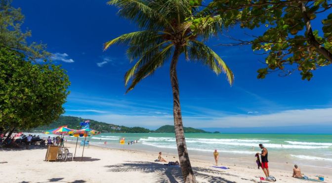 Walks: Patong Beach On Phuket Island, Thailand