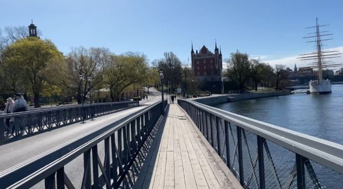 Cycling: Central Islands In Stockholm, Sweden (4K)