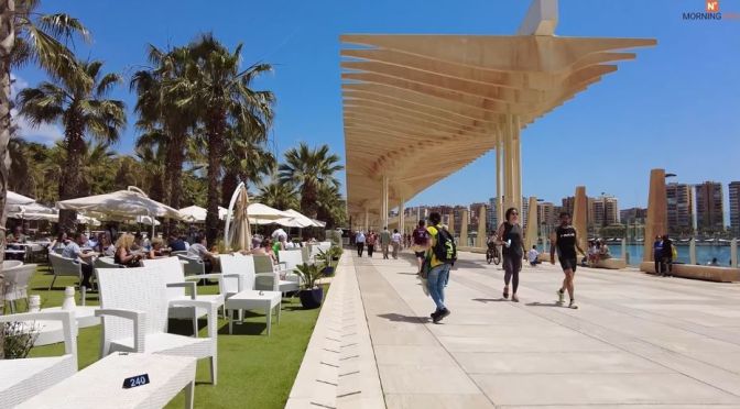 Walks: The Port Of Malaga In Southern Spain (4K)