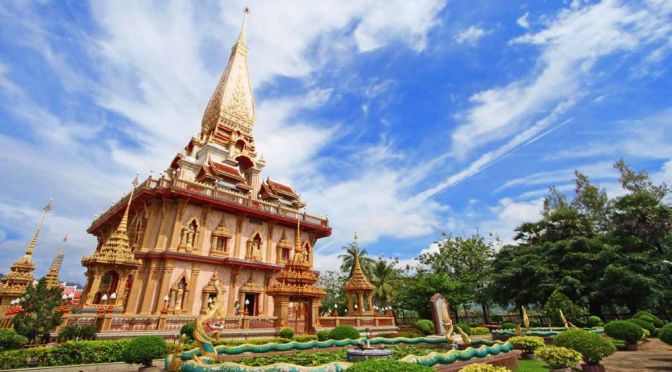 Thailand Landmarks: Wat Chalong Temple In Phuket