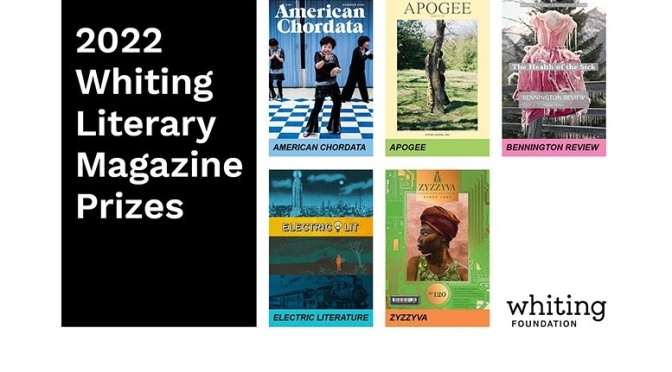 Journalism: 2022 Whiting Literary Magazine Prizes