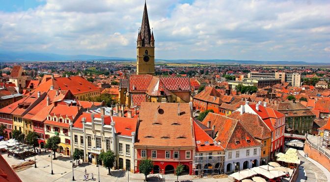 City Walking Tour: Sibiu In Transylvania, Romania (4K)