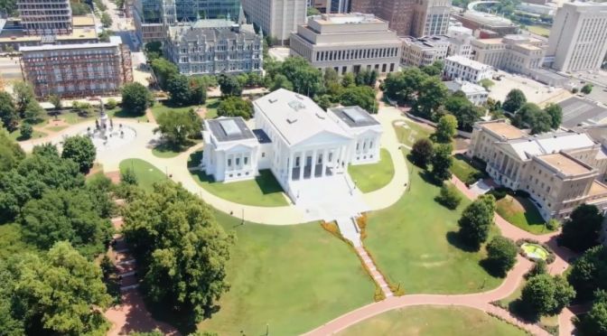 Aerial Views: Richmond – Capital Of Virginia (4K)