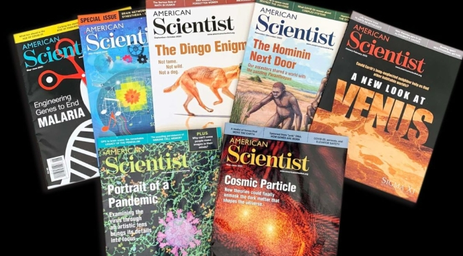 Cover: American Scientist Magazine – Jan/Feb 2023
