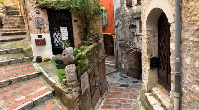 Village View: Roquebrune-Cap-Martin In France (4K)