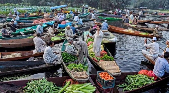 Culture: Dal Lake Floating Market, Srinagar, Kashmir