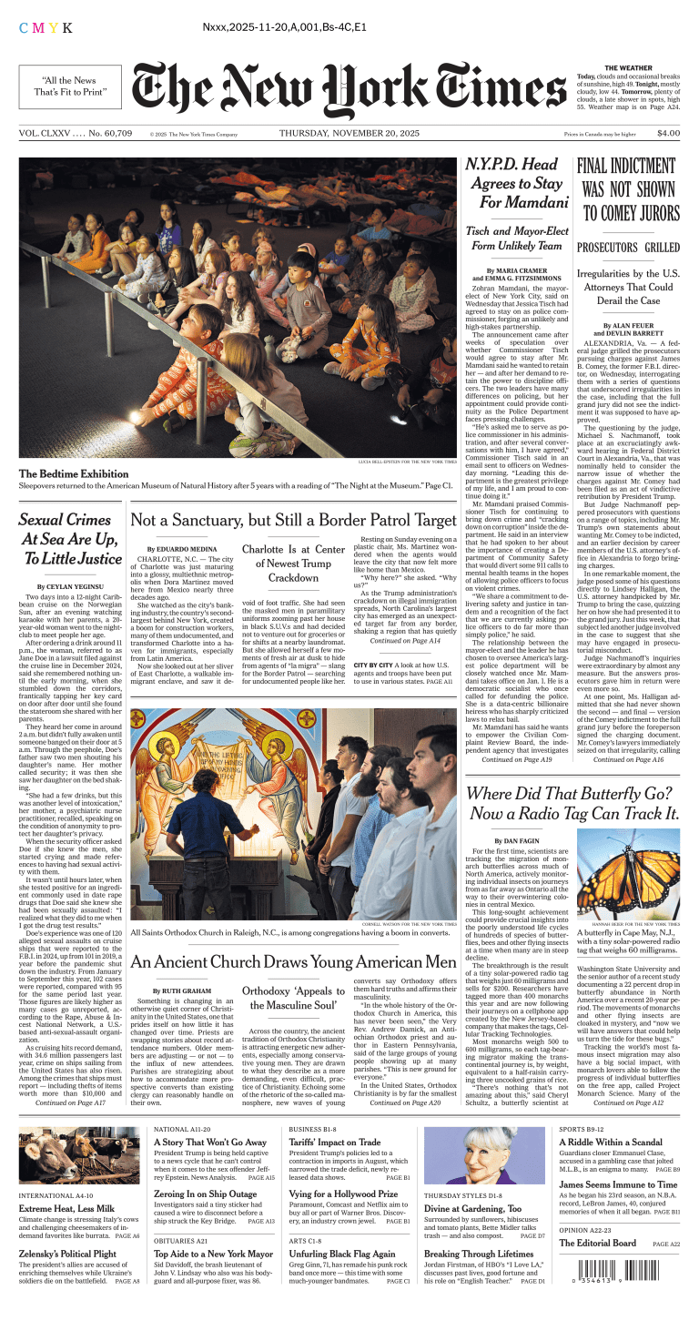 20 November 2025 Boomers Daily