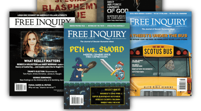 FREE INQUIRY JOURNAL – JUNE/JULY 2026 PREVIEW